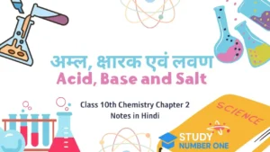 Class 10th Chemistry Chapter 2 Notes in Hindi