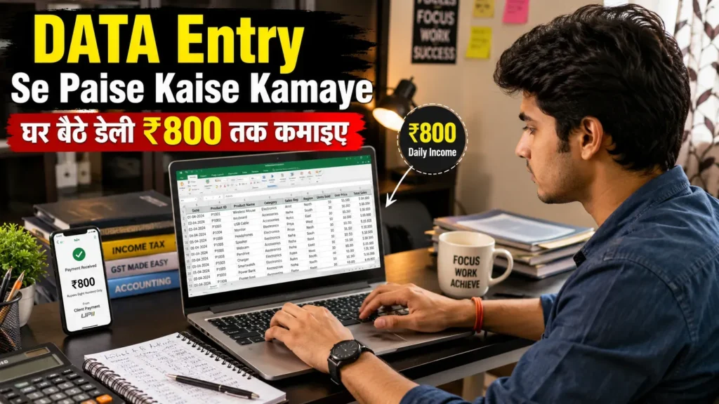 Data Entry Se Paise Kaise Kamaye