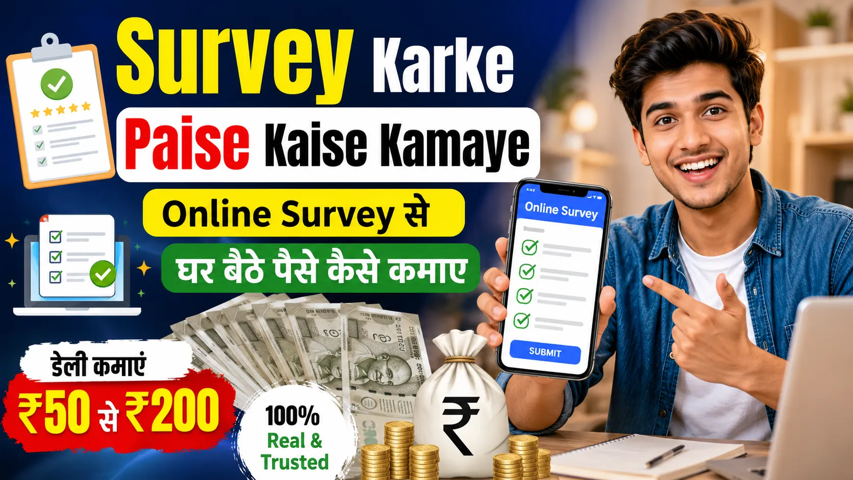 Survey Karke Paise Kaise Kamaye